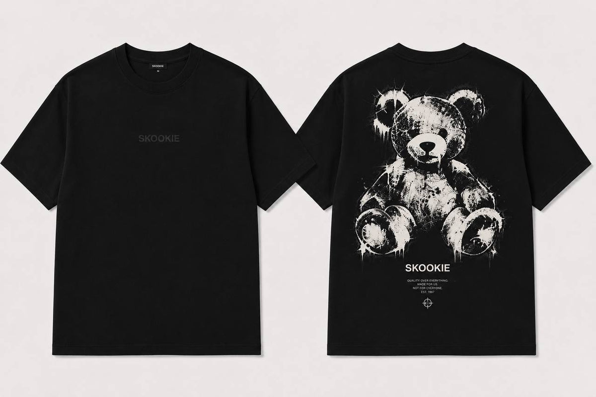 SKOOKIE Grunge Bear Tee