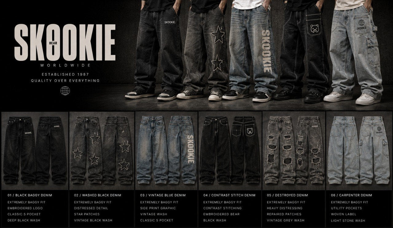SKOOKIE denim lineup